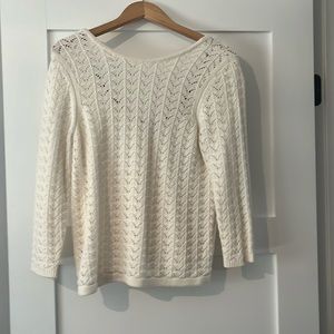 Eyelet sweater
